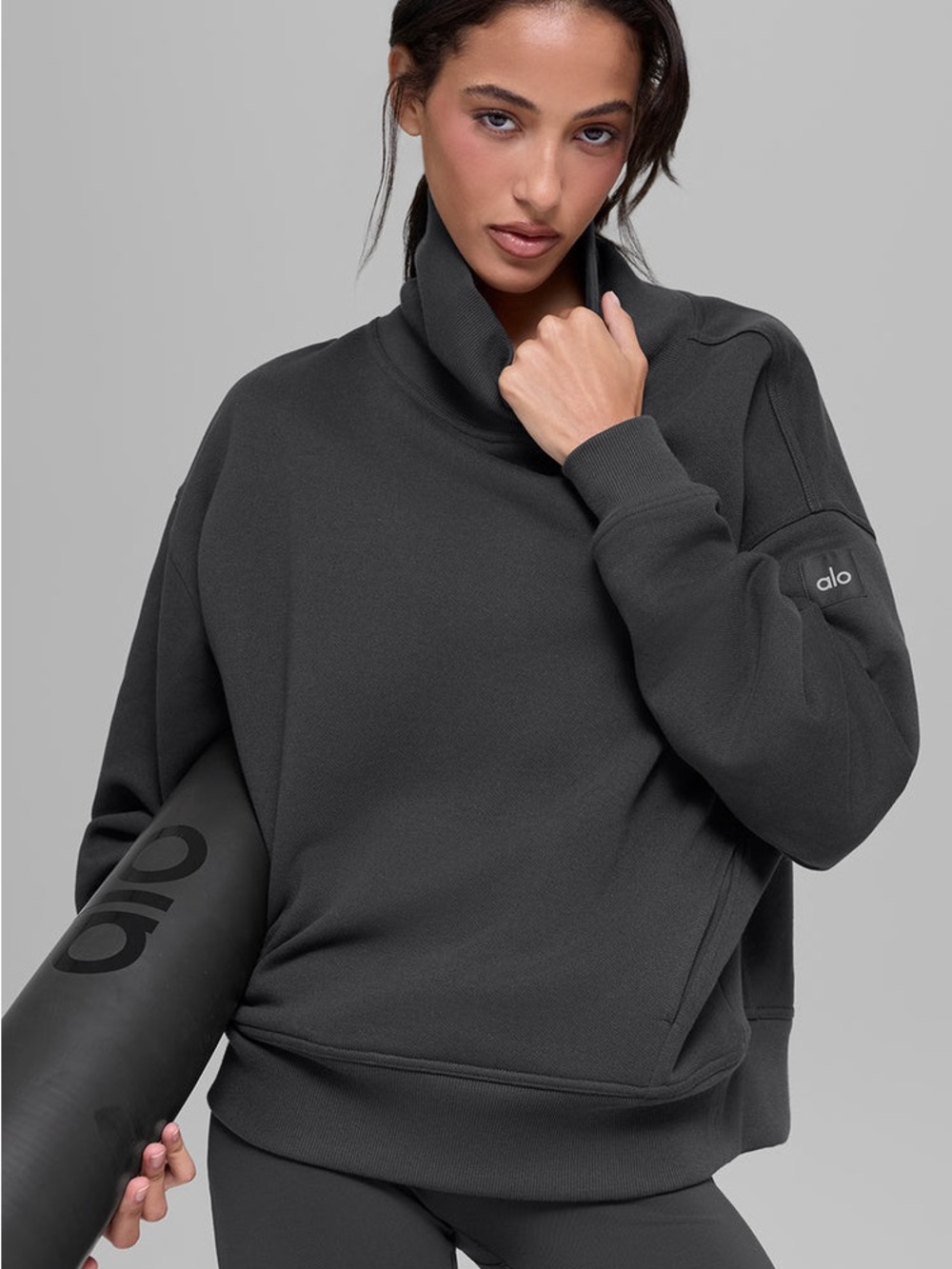 Alo Hazy Mock Neck Pullover